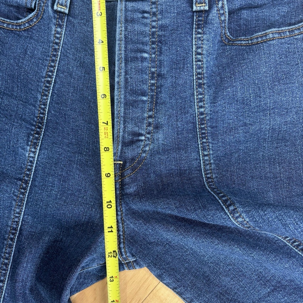 Levi's Women's Ribcage Straight Ankle Seamed Jeans 29x26 Dark Blue High Rise - Picture 6 of 13